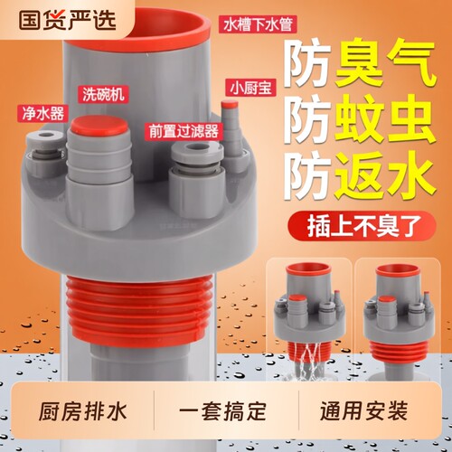 防臭下水器三头通|超3000次加购