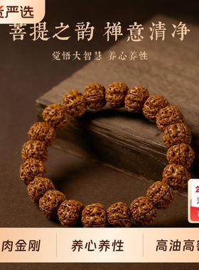 树王小金刚菩提手串男核桃文玩盘玩念珠男士佛珠手持手链菩提子