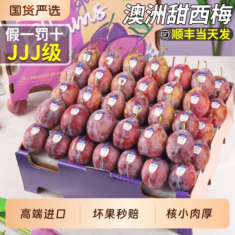 顺丰澳洲西梅新鲜水果李子鲜果高端大果现摘脆甜礼盒装当季整箱5