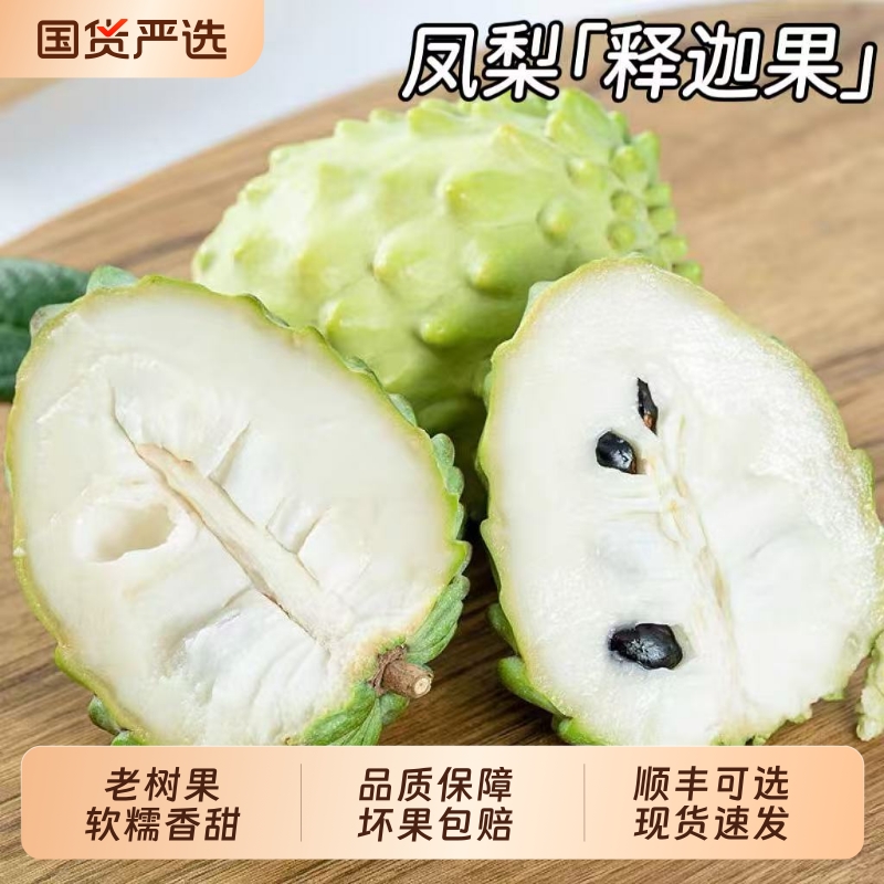 现摘现发云南当季新鲜水果释迦果纯甜凤梨释迦果牛奶番荔枝整箱