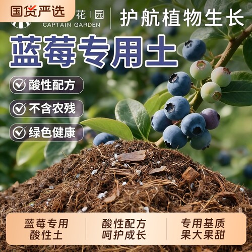蓝莓盆栽专用土营养土腐殖土家用种植土壤蓝莓专用进口有机泥炭土