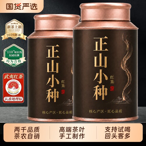 特级正山小种红茶正宗茶叶春茶浓香型高山新茶送礼自己喝果香冷泡