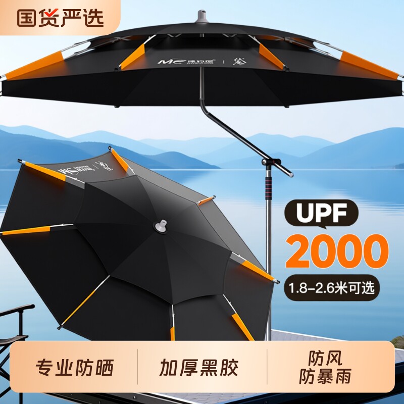 佳钓尼钓鱼伞大钓伞2026新款户外专用遮阳伞雨伞太阳伞防晒拐杖伞