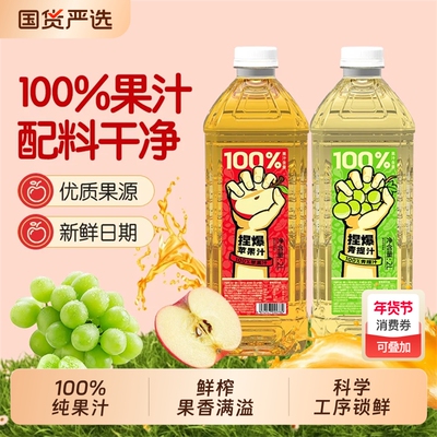 哪吒捏爆100%纯果汁2L