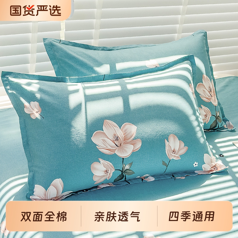 全棉网红枕头套装一对成人家用