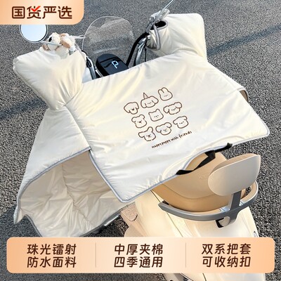 电动车挡风被四季通用电瓶摩托车双面防水防雨挡风罩2025春秋新款