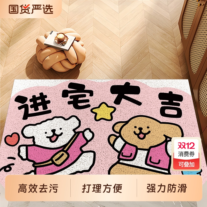 入户门丝圈地垫门口脚垫进门家用地毯门垫可裁剪室外免洗耐脏防滑