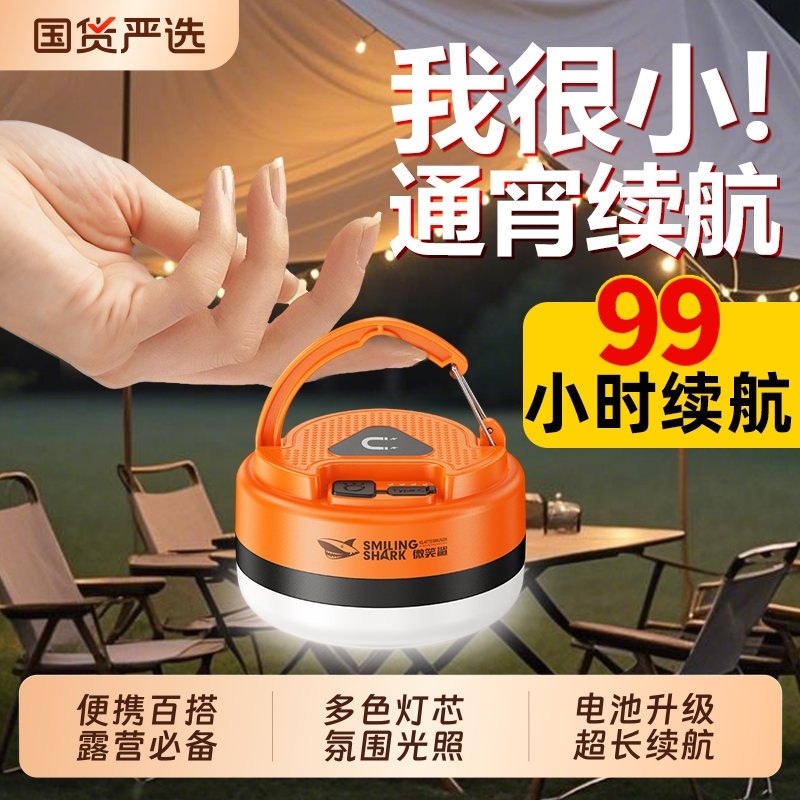 便携露营充电帐篷灯户外照明灯超长续航挂灯应急超亮野营灯天幕
