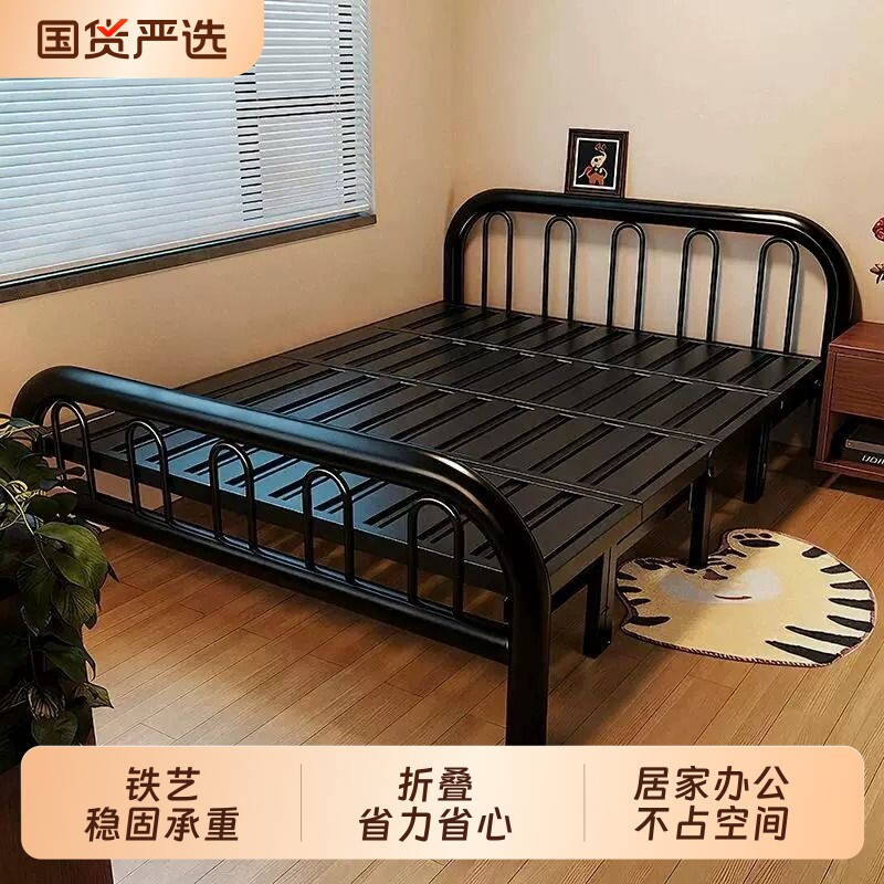 家用1米2单人床免安装图片
