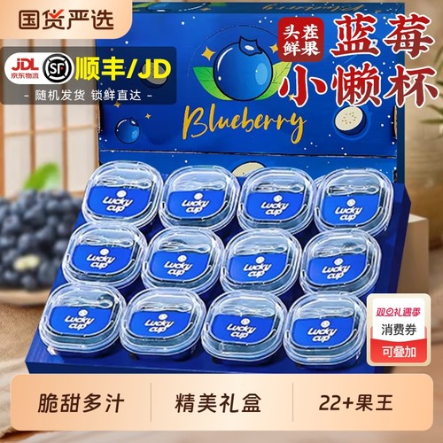 云南高山花香蓝莓l25新鲜水果特大果当季整箱小懒杯礼盒blueberry