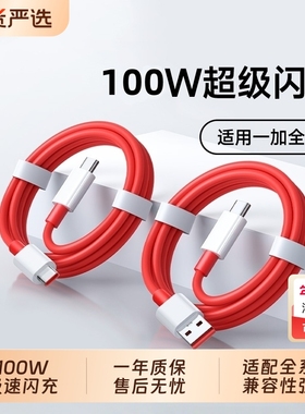 Typec快充适用一加数据线13/12/11充电线Ace双头5/6/7t手机pro超级闪充9r65w正品8A充电器线tpyec80w原装