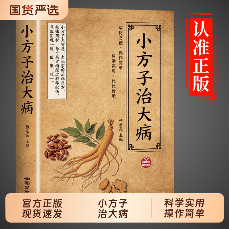 官方正版小方子治大病正版中医养生书籍民间实用祖传秘方急救偏方验方