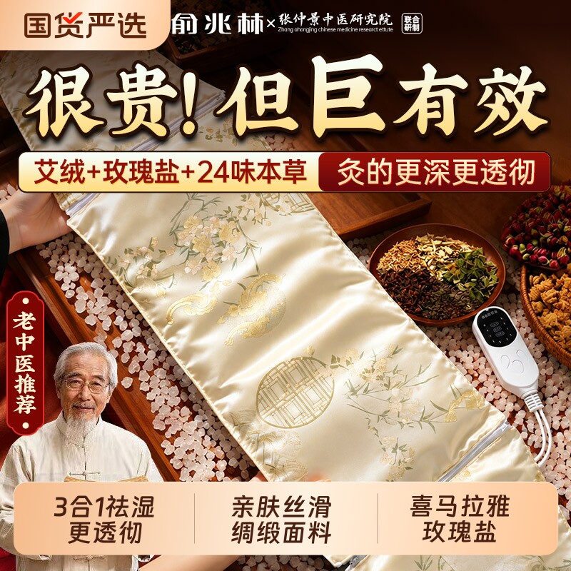 俞兆林电加热盐袋海盐电热理疗袋子粗盐热敷包艾灸艾草腰部盐包