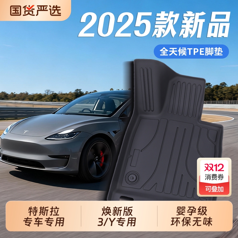 ModelYLModel3Y汽车脚垫TPE
