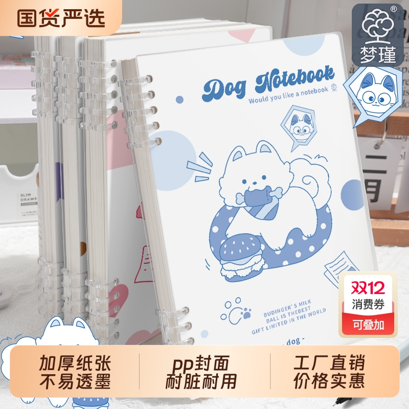 梦瑾新款B5幅面加厚活页笔记本