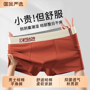 内裤 青少年平角短裤 纯棉男生四角裤 透气夏男款 衩抗菌 2025新款 男士