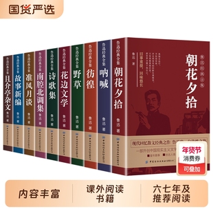 全10册鲁迅全集原著正版六七年级必读书初中课外阅读书籍朝花夕拾狂人日记呐喊彷徨小说经典作品集初中生鲁滨逊漂流海洋大揭秘生命
