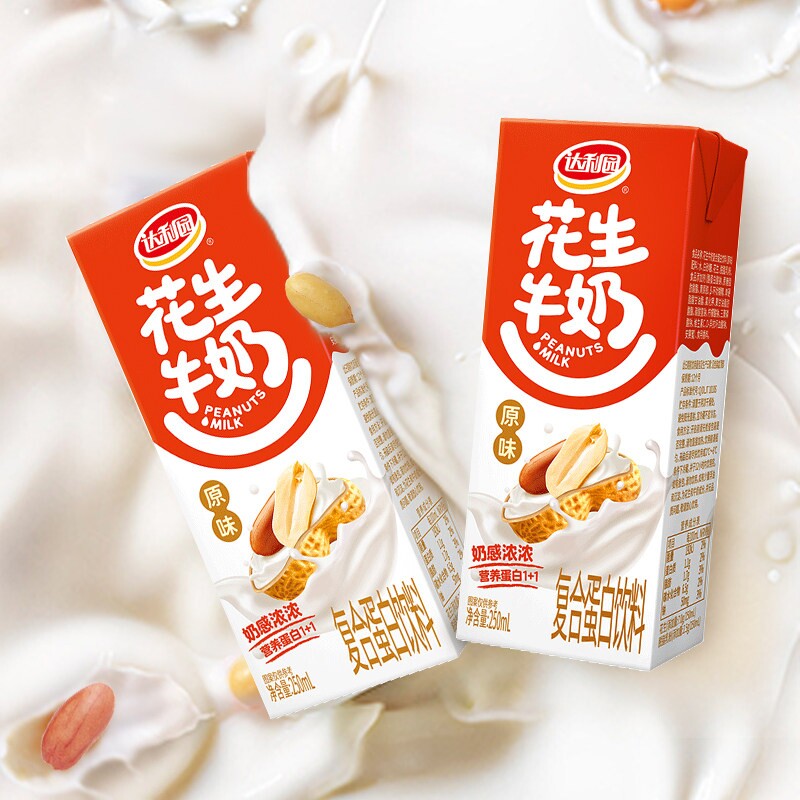 达利园原味营养早餐奶花生牛奶250...