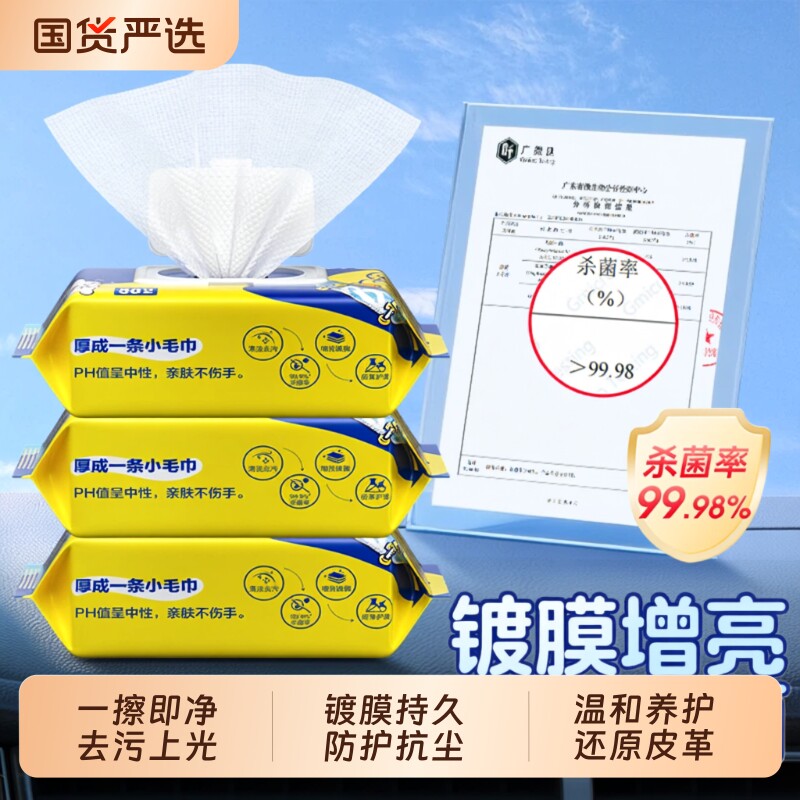 固特威汽车内饰深度清洁湿巾图片