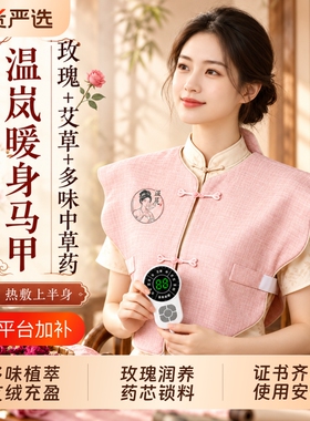 电加热艾灸热敷包马甲护肩背心