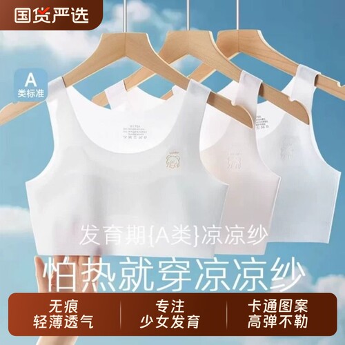 女童内衣夏季薄款一阶段发育期