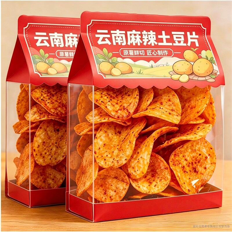 云南特产麻辣土豆片薯片儿童办公室休闲零食小吃休闲食品夜宵怀旧