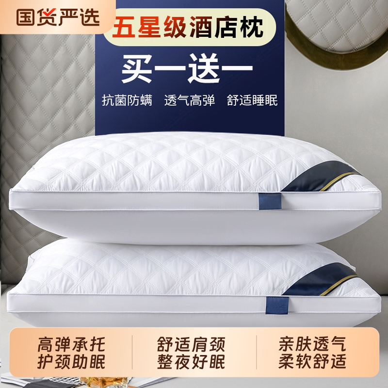 枕头套和枕芯一套成人护颈枕助睡眠家用一对装五星级酒店专用整头