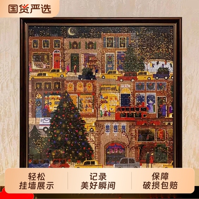 冬灯圣诞节日galison拼图相框方