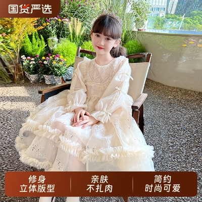 女童洛丽塔公主裙儿童秋冬绝美连衣裙小女孩花童婚礼生日日常礼服
