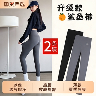 女外穿高腰瑜伽裤 2026新款 春秋夏季 收腹提臀显瘦打底裤 薄款 鲨鱼裤