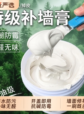 防水补墙膏墙面修补白色防霉反碱脱落墙体修复腻子膏家用滚筒耐水