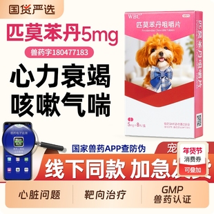 匹莫苯丹狗狗心脏药咳嗽宠物犬心脏保护心衰/欣贝宁心脏肥大强心
