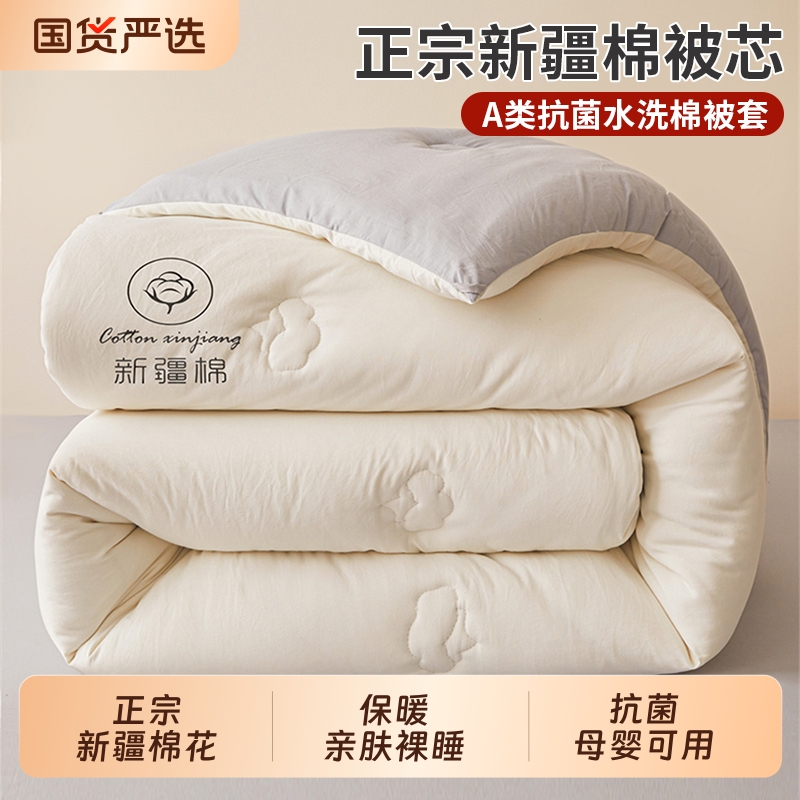 棉被新疆棉花冬被加厚保暖棉絮长绒棉被芯冬季单人被褥秋冬被被子