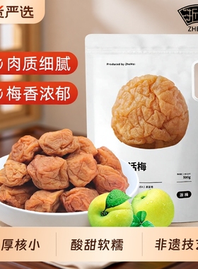 浙梅苏式奶油话梅500g话梅酸梅干吃不厌话梅孕妇零食青梅凉果蜜饯