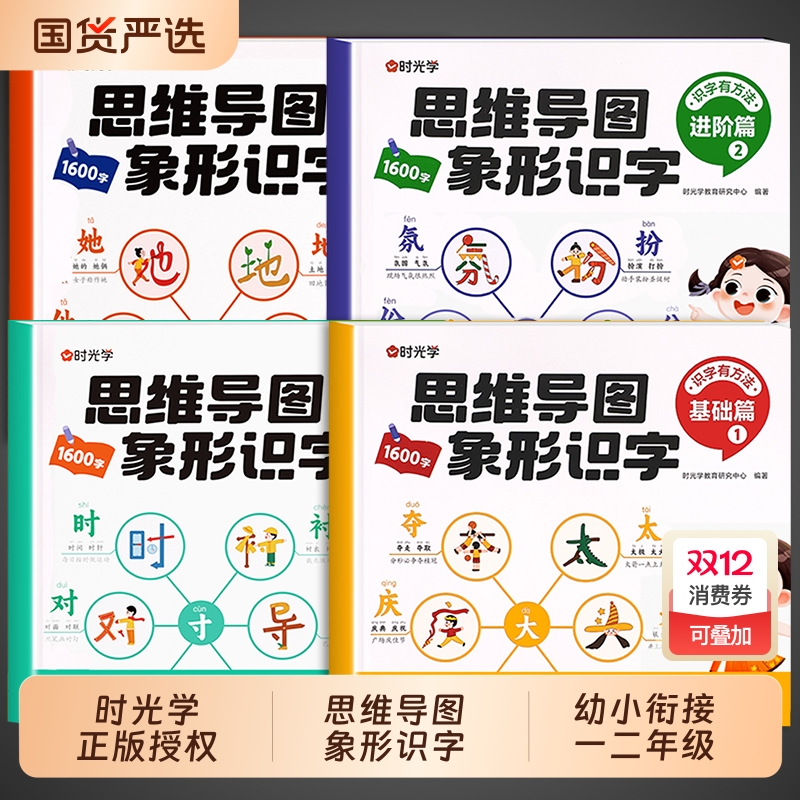时光学思维导图象形识字基础进阶