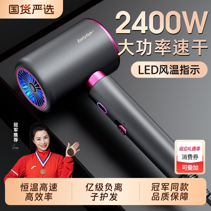 电吹风机家用大功率理发店专用负离子护发静音速干大风力高速风筒