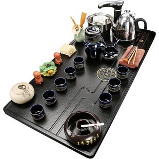 家用客厅功夫泡茶台整套办公茶海 全自动茶盘烧水壶一体茶具套装