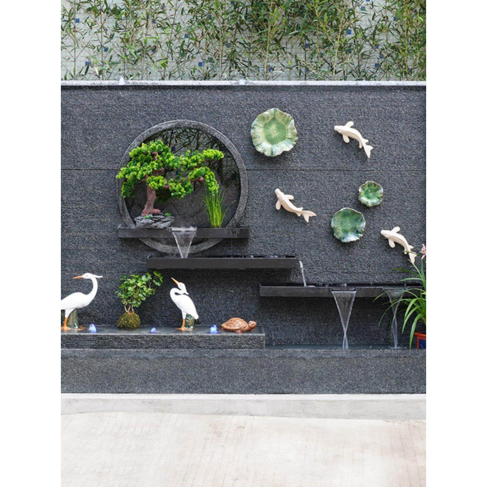 户外庭院成品水幕墙流水墙公司屏风隔断影壁墙鱼池背景墙循环水景,家居饰品,流水摆件,淘宝优惠券,粉丝福利购,淘宝优惠卷