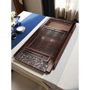 实木茶盘小干泡盘全自动烧水一体带排水家用办公功夫茶具木盘茶台