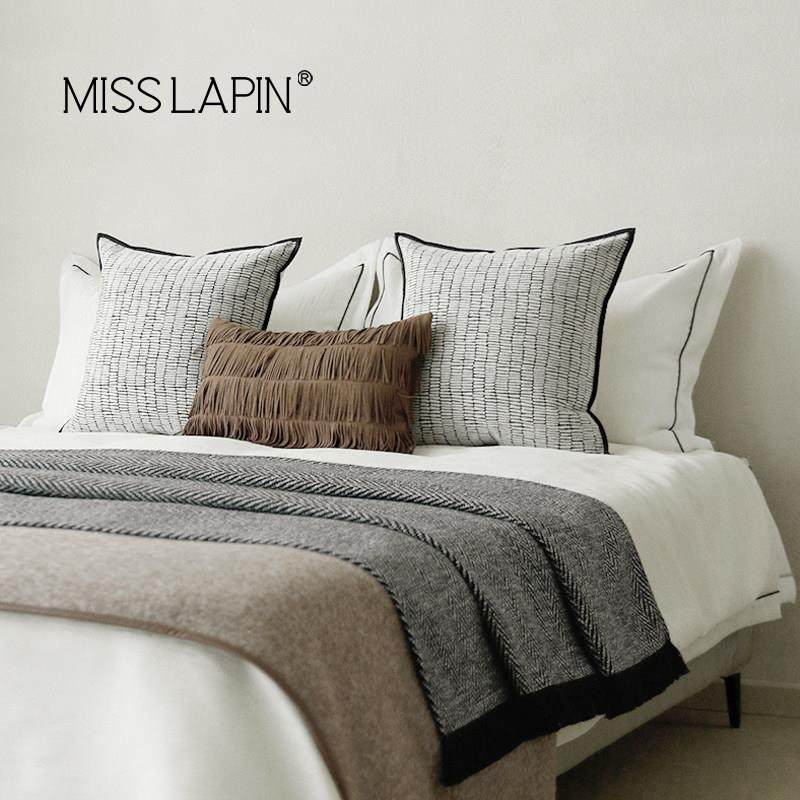 澜品现代简约灰咖色床上用品高端酒店展厅样板间别墅酒店床品套件,床上用品,床品套件/四件套/多件套,淘宝优惠券,粉丝福利购,淘宝优惠卷