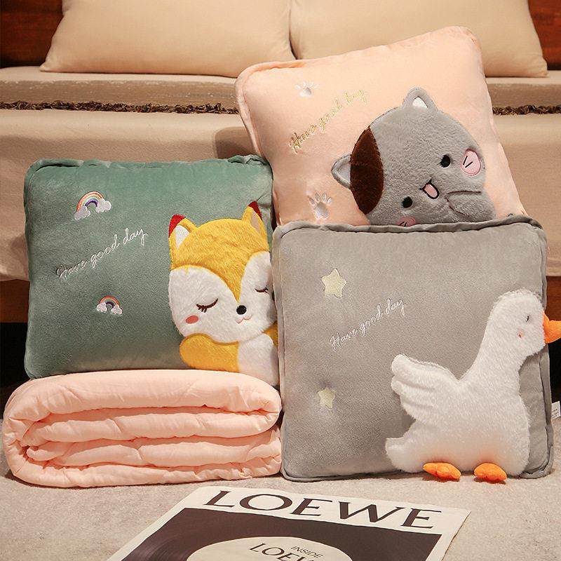 卡通抱枕被子两用办公室午睡枕头车载毯子二合一汽车靠枕睡觉车用,居家布艺,抱枕被,淘宝优惠券,粉丝福利购,淘宝优惠卷