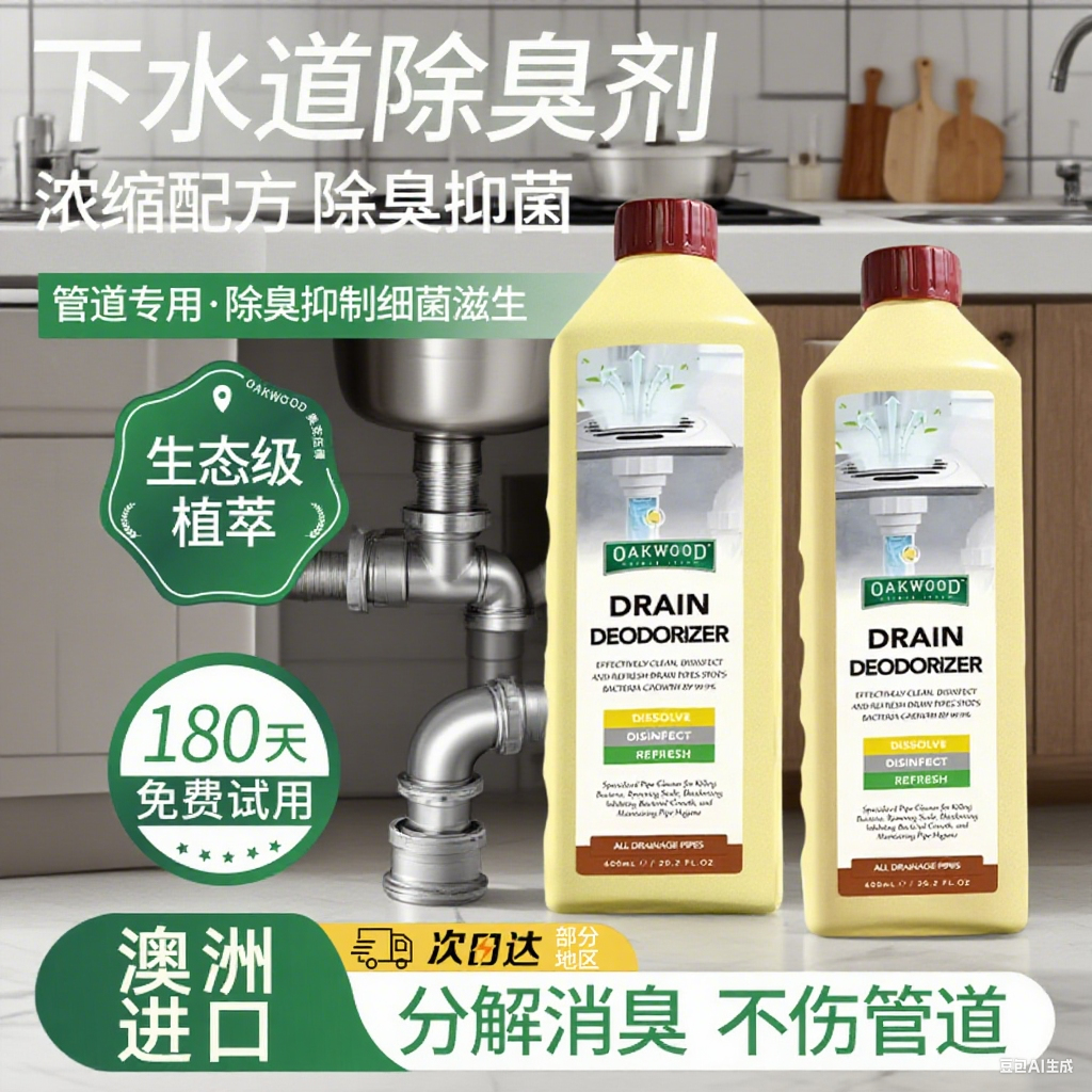 【澳洲品牌】下水道强力除味剂