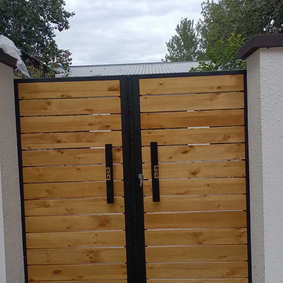 铁艺实木门庭院门别墅小区花园民宿庭院单开院子大小进户门门双开