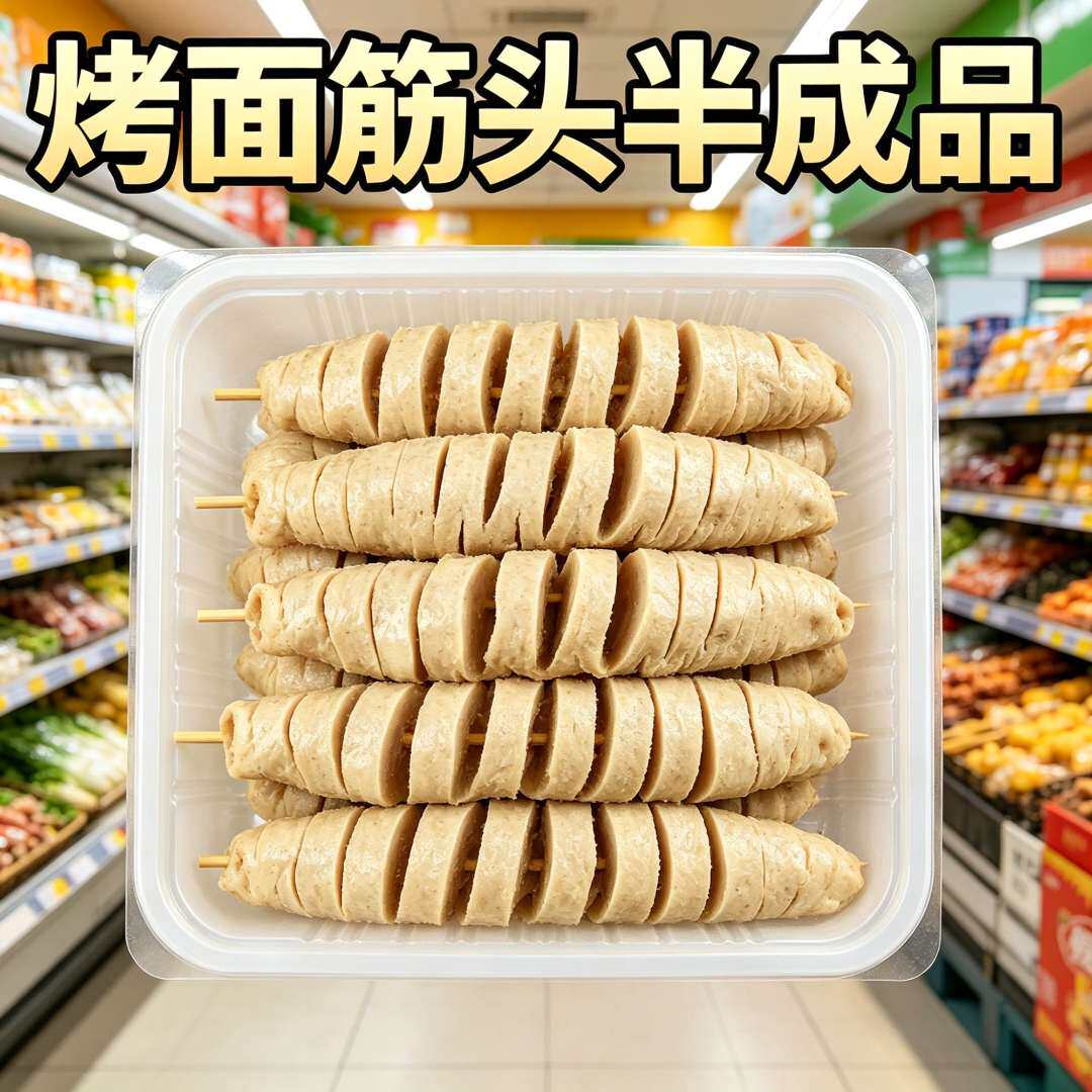 烤大面筋串烧烤食材筋头半成品商用批发烧烤串卷饼小吃官方旗舰店