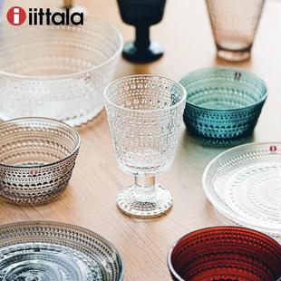 北欧芬兰进口iittala露珠无铅玻璃杯水杯碗盘子杯子甜品盘碟烛台