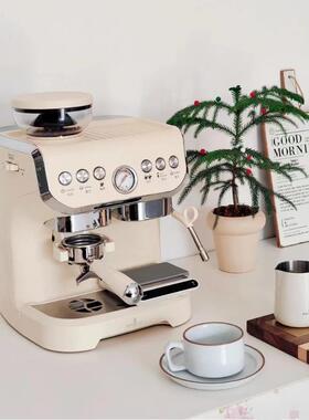 Stelang/雪特朗 AC-517E咖啡机意式全半自动家用小型奶泡研磨一体