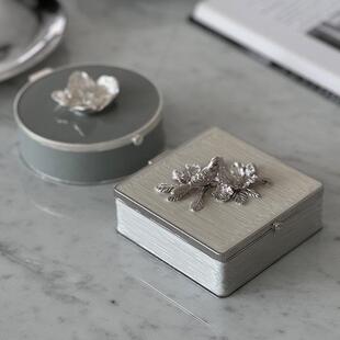 法式轻奢桌面首饰盒入户摆件玄关置物卧室创意首饰收纳盒桌面摆件