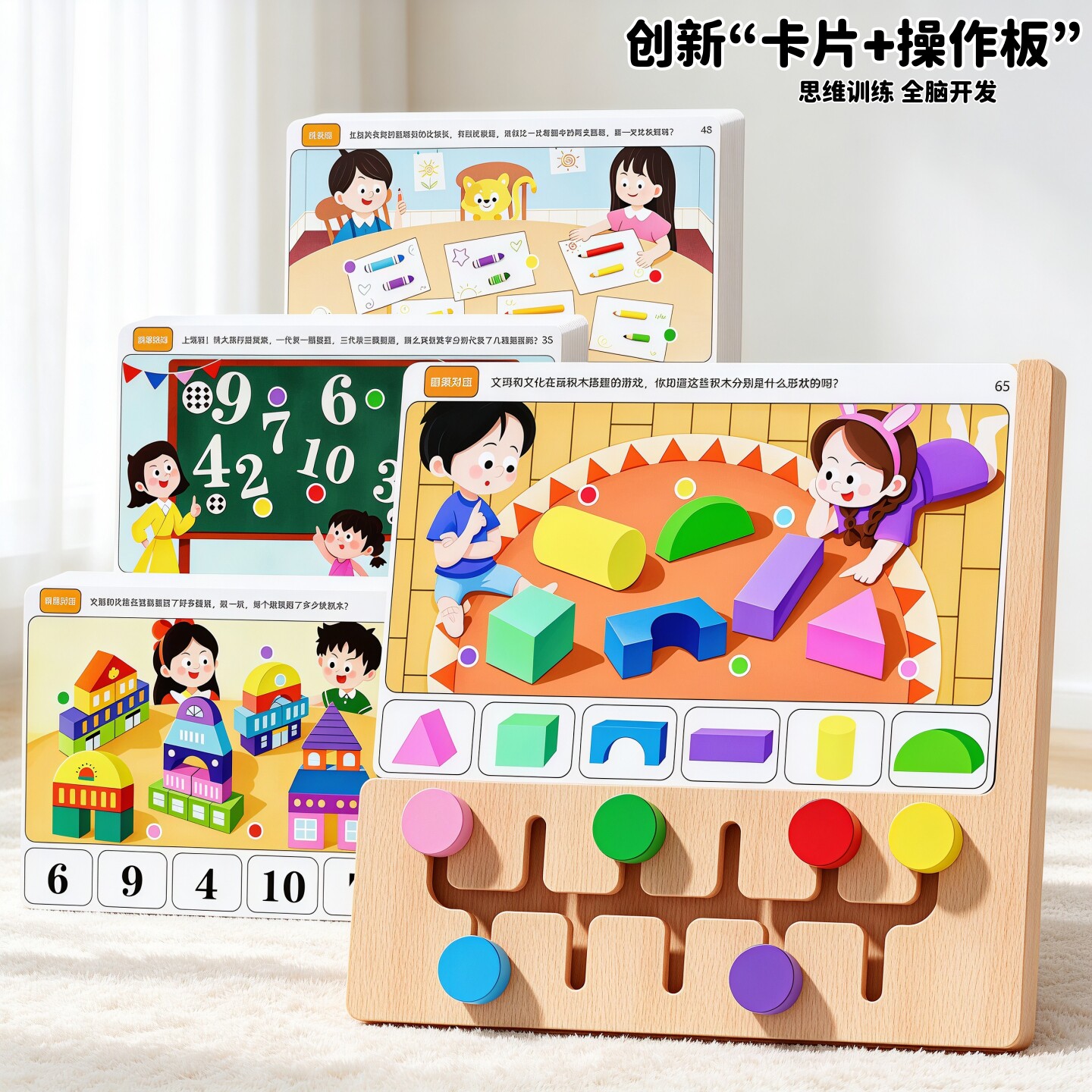 3-6岁2宝宝逻辑思维训练益智桌游