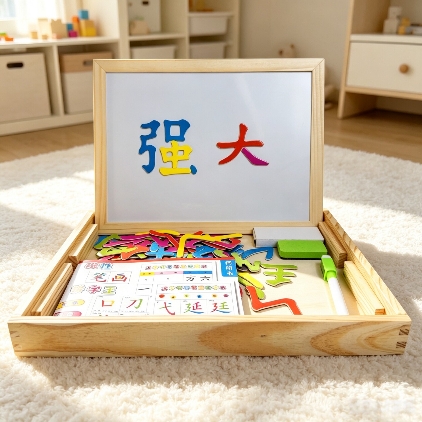 汉字磁性拼图宝宝拼字识字板