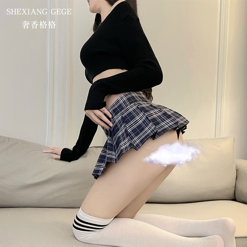 性感睡衣床上jk情侣约会战纯欲风制服超短裙辣妹学院情感趣味套装